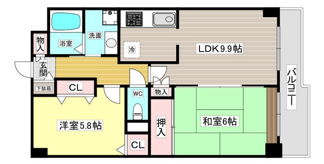【間取り】 | クレマンス甲東園