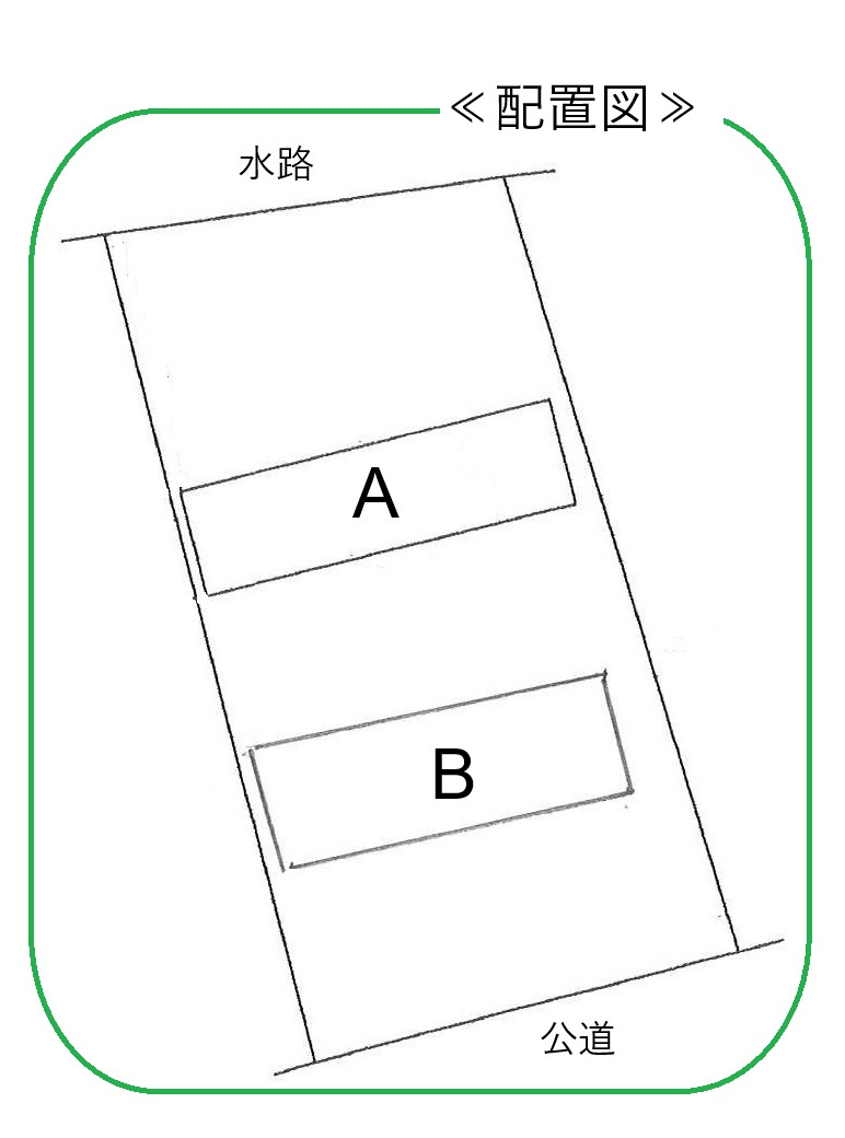 コーポウエストタウン　A・ Bの区画図