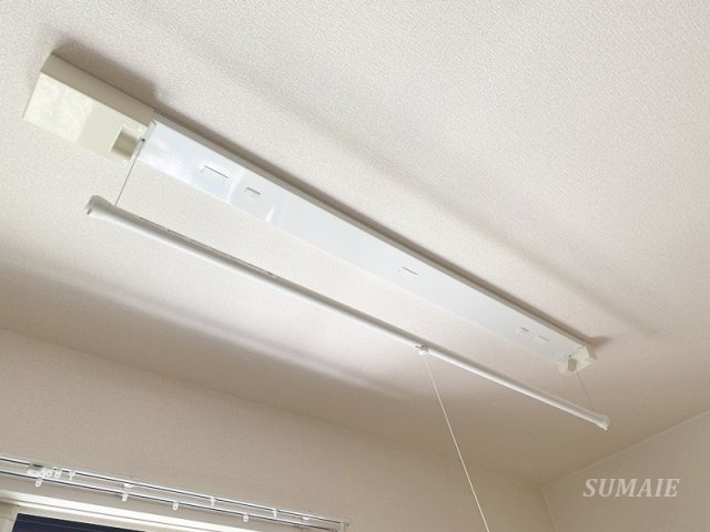 ヴィラ楓の設備|便利な室内物干し☆