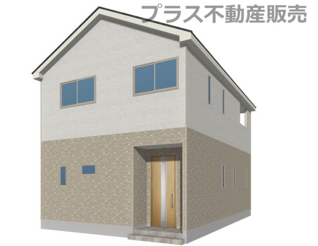 【外観】 | 福岡市東区大岳1丁目第22　3号棟（全3棟）【仲介手数料無料・0円】 | 完成イメージの外観パースです。