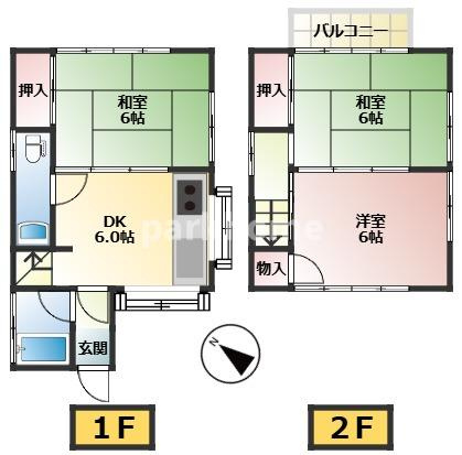 薊野西町貸家の間取り