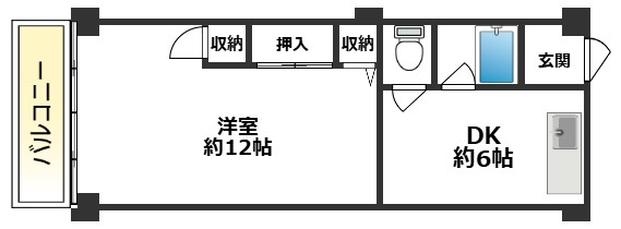 領家マンションの間取り
