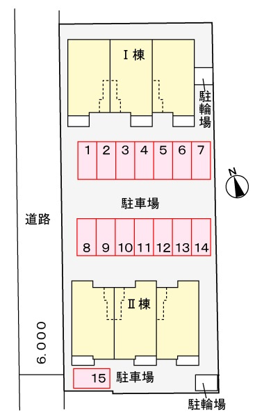 ラ．ビリアⅠの区画図