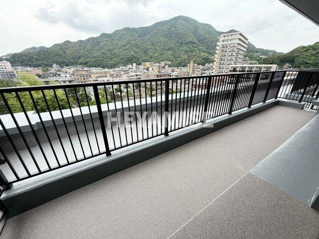 ヴィオラ矢上弐番館のバルコニー