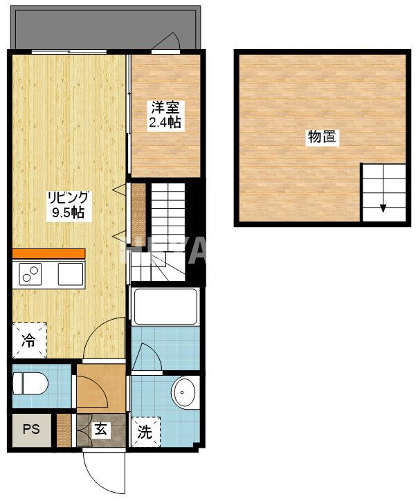 ヴィオラ矢上弐番館の間取り