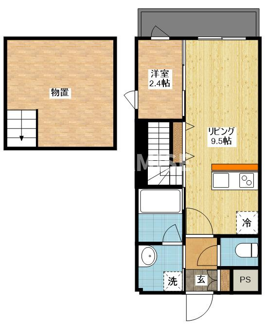 ヴィオラ矢上弐番館の間取り