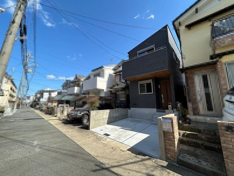 乙訓郡大山崎町字大山崎小字茶屋前の前面道路含む現地写真