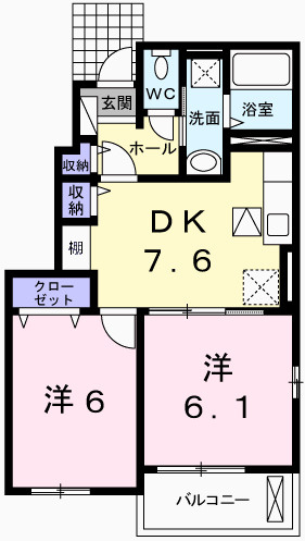 ソレイユ　ラ・メゾンの間取り