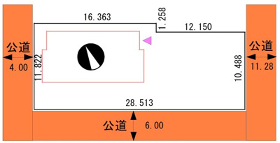 【区画図】 | 緑ケ岡5丁目40-64売家