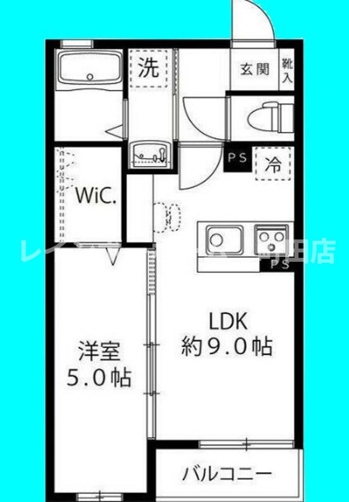 ソレアード町田※初期費用分割あと払いサービス利用可能物件の間取り