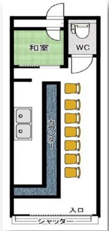 【間取り】 | 藤ヶ丘ロードサイド路面テナント1階
