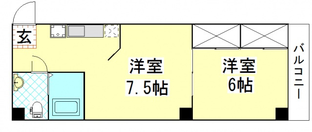 【間取り】 | プレアール野田屋町