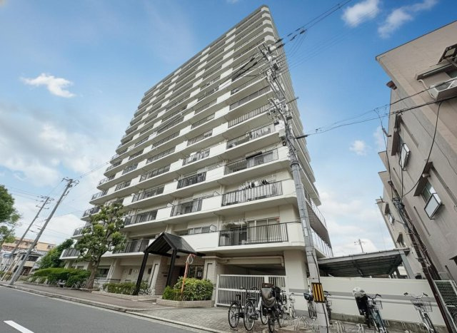 ユニハイム北田辺アクロスの外観|きれいな外観です