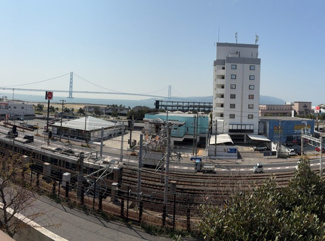 【展望】 | 明石市朝霧南町3丁目　売地 | 解体前の建物2階からの眺望