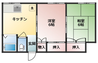 【間取り】 | コーポ泉