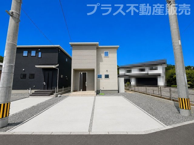 【外観】 | 那珂川市大字山田　1号棟（全2棟）【仲介手数料無料・0円】 | 現地写真。同じ物件を見るなら、プラス不動産販売にお任せ下さい。