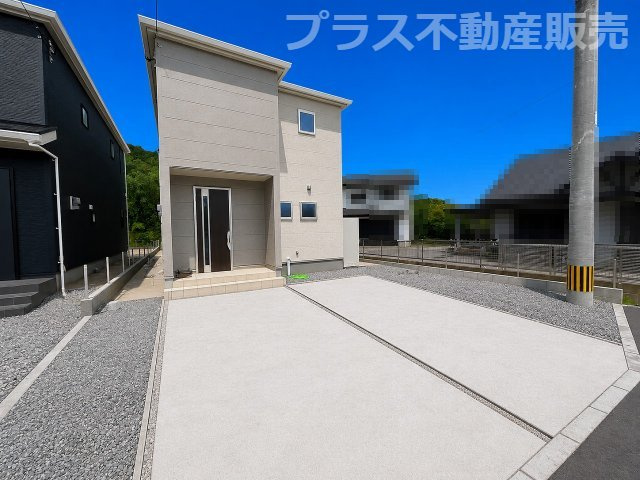 【外観】 | 那珂川市大字山田　1号棟（全2棟）【仲介手数料無料・0円】 | 現地写真。プラス不動産販売なら、現場の全ての棟をまとめてご見学頂けます。
