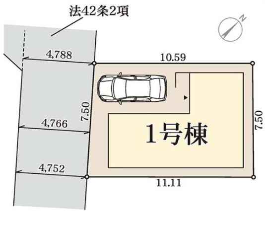 加古川市平岡町新在家6期（全1棟）新築の区画図