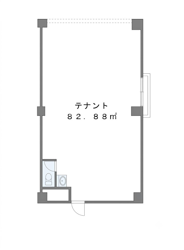 ハイツネーバーⅠ　テナントの間取り