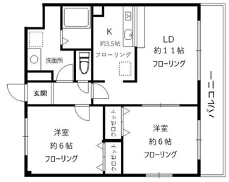 【間取り】 | カサ　プリマヴェラ | 間取りです。