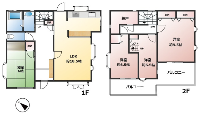 【間取り】 | 宗像市自由ヶ丘南2丁目戸建