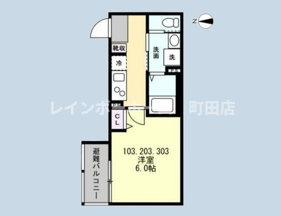 ベイルーム相模大塚※初期費用分割後払いサービス利用可能物件の間取り