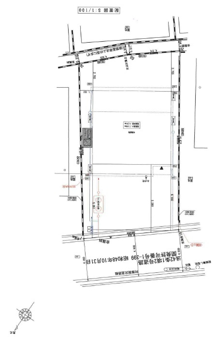 高知市城山町　新築戸建ての土地図
