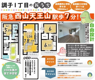 長岡京市調子１丁目の売地の画像