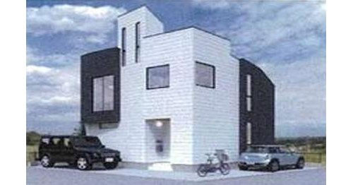 大田区南千束　建築条件付売地の外観パース