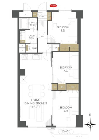 【間取り】興栄マンションむさしの 