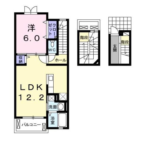 オレンジ窓香の間取り