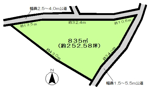 馴馬町土地の土地図|土地図
