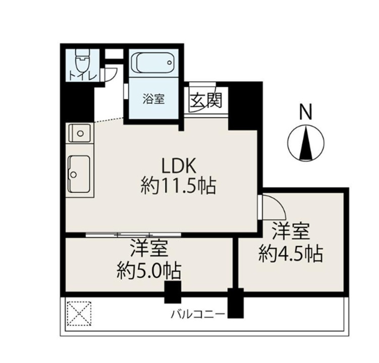 コーポラス城ヶ堀の間取り|収益物件としてもお考え頂けます
