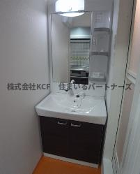 Mark Avenue Tower 久留米の洗面所|コンパクトで使いやすい洗面所