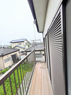 【バルコニー】 | 加須市栄　庭付き　3DK