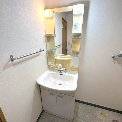 室蘭ナラサキビルの洗面所