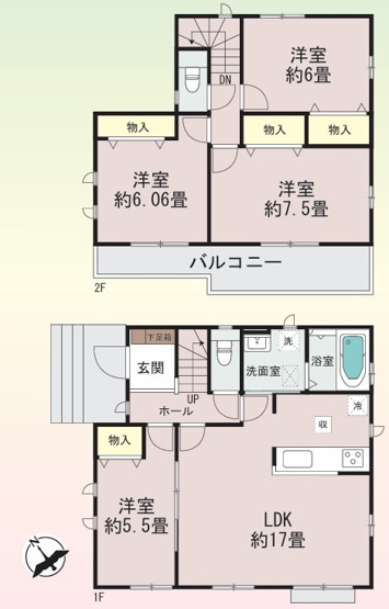 【間取り】 | 大和市福田 新築戸建 全1棟