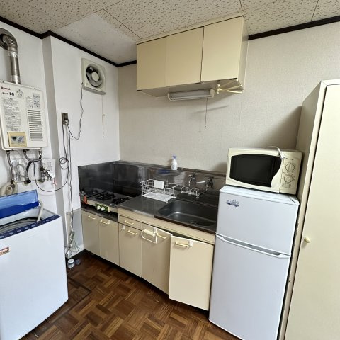 ハイツカレッヂＢのキッチン|きれいなキッチンです