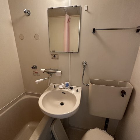 ハイツカレッヂＢの洗面所|広い洗面スペース