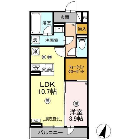 MK Wing BLDⅠの間取り