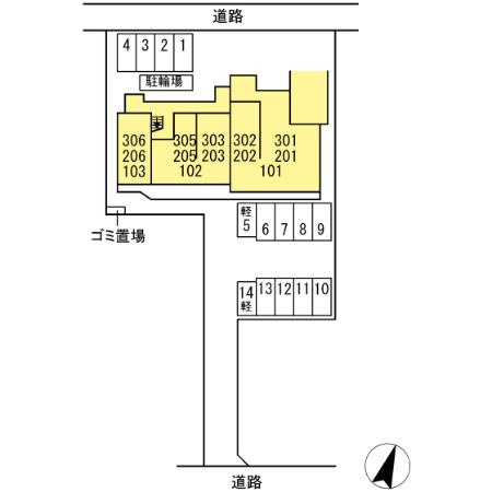 MK Wing BLDⅠの区画図