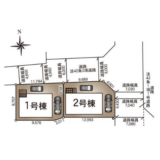 越谷市大林第6の区画図
