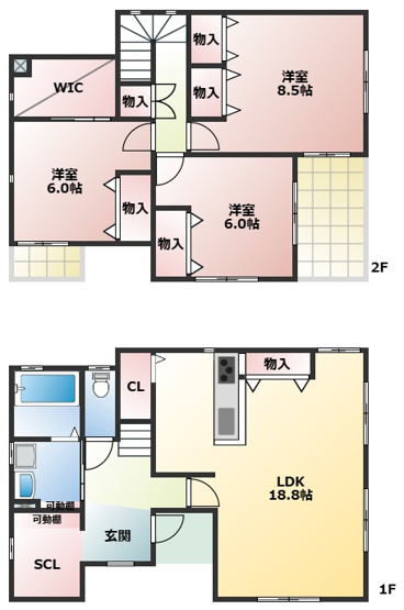 【間取り】 | 富田町５丁目戸建