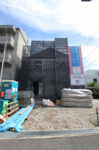 比島町第1　新築戸建　の外観|土地面積　 167.77㎡　（約50.75坪）　
建物面積　 106.91㎡   （約32.34坪）
１階　52.24㎡　２階　46.16㎡　（ルーフバルコニー面積8.51㎡含む）