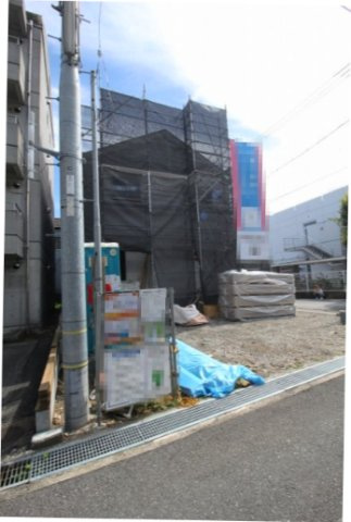 比島町第1　新築戸建　の外観|土地面積　 167.77㎡　（約50.75坪）　
建物面積　 106.91㎡   （約32.34坪）
１階　52.24㎡　２階　46.16㎡　（ルーフバルコニー面積8.51㎡含む）