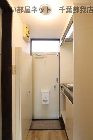 サンセール陽光Bの玄関|明るい玄関です
