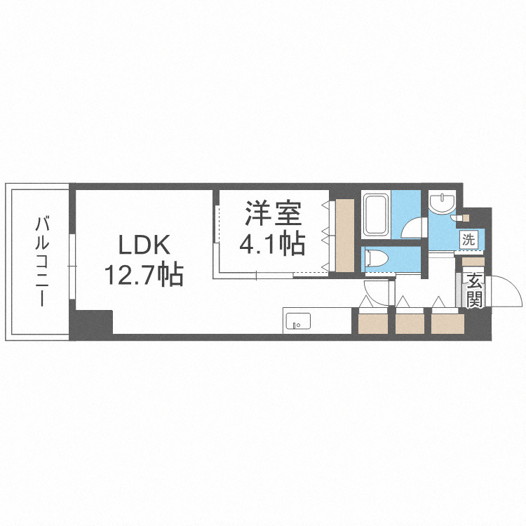 Dimus北浜の間取り