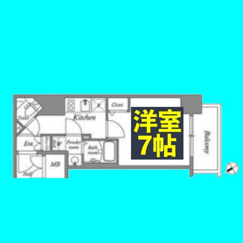 エスリード新栄テセラの間取り