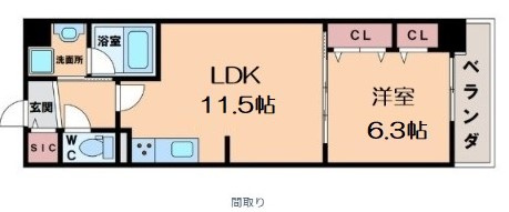 【間取り】 | グランセジュール大国町