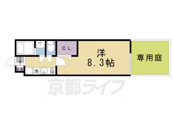 Cocon京都一条の区画図|別タイプの間取りです